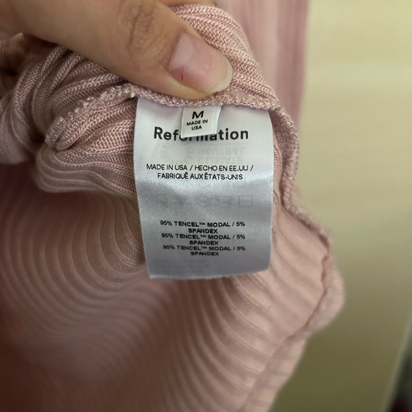 Reformation Gellar Ribbed Top - Picture 3 of 3